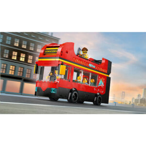 LEGO City Red Double-Decker Sightseeing Bus Toy 60407 - Image 4