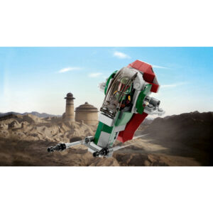 LEGO Star Wars Boba Fett's Starship Microfighter 75344 Building Toy Set (85 Pcs) - Image 3