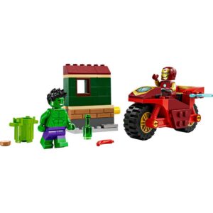 LEGO Marvel Iron Man with Bike and The Hulk Playset 76287 - Image 2