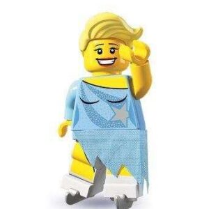LEGO Series 4 Ice Skater Minifigure #15 8804 - Image 1