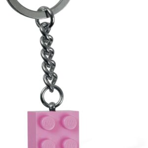 LEGO Classic Brick Pink (2 x 4) keyring / keychain 852273 - Image 1