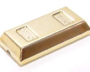 LEGO Minifigure Pearl Gold Utensil Ingot / Bar - Image 1