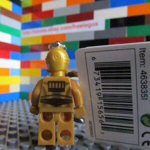 Generic LEGO 852837 Star Wars C-3PO Minifigure keyring / keychain - NEW w/ Tags - Image 3
