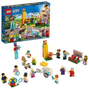 LEGO 60234 City Town People Pack - Fun Fair Building Set with 14 Minifigures, Toys for Kids 5 Years Old - Image 1