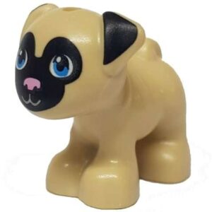 LEGO Animal Friends Tan Pug Dog Minifigure - Image 1