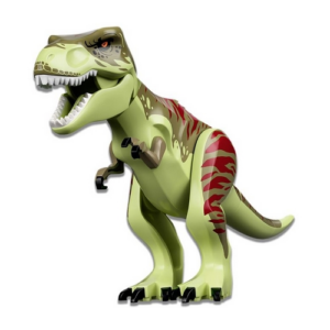 LEGO Animal Jurassic World Yellowish Green Tyrannosaurus Rex with Red Marking from 76944 - Image 1