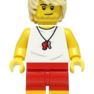 LEGO City Beach Lifeguard Minifigure from 60328 - Image 1