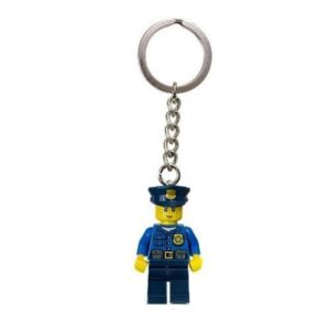 LEGO City: Policeman in Blue Outfit keyring / keychain - Image 1