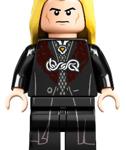 LEGO Harry Potter Lucius Malfoy Printed Legs from 75978 - Image 1