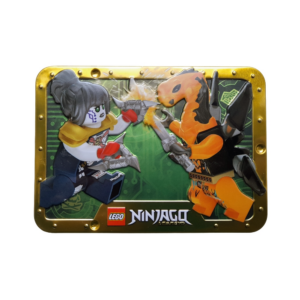 LEGO Ninjago Pixal vs Viper Flyer Minifigure Blister Pack Metal Box 112328 - Image 1