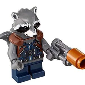 LEGO Super Heroes ROCKET RACCOON Minifigure (Dark Blue Outfit) from 76102 - Image 1