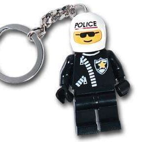 LEGO Town Police Officer Minifigure keyring / keychain 3952 (Bagged) - Image 1