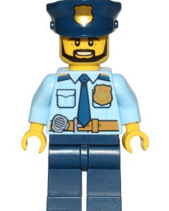 LEGO City Police Man Minifigure - Image 1