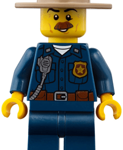 LEGO City Mountain Police Chief Minifigure from 60174 (CTY0870) - Image 1