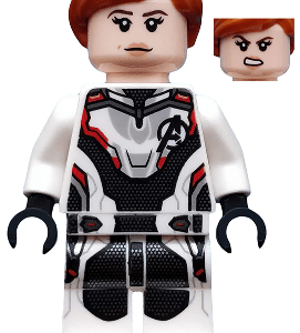 LEGO Marvel Black Widow Minifigure (White Jumpsuit) split from 76126 - Image 1