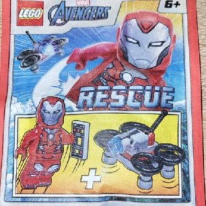 LEGO Marvel Super Heroes Iron Man Rescue with Drone Paper Bag Set 242217 - Image 1