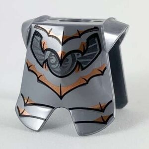 LEGO Minifigure Flat Silver Armor Breastplate with Leg Protection - Image 1