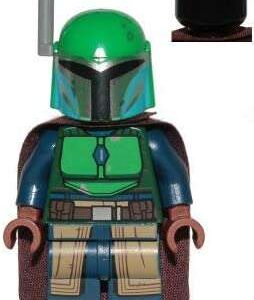 LEGO Star Wars Mandalorian Tribe Warrior Green Helmet Minifigure from 75267 - Image 1
