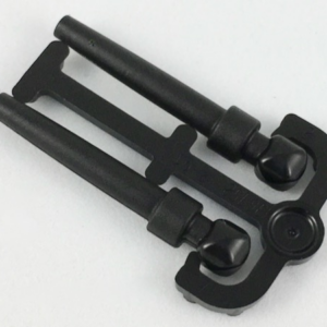 LEGO Minifigure Black Utensil Wand, 2 on Sprue - Image 1