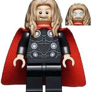 LEGO Marvel Super Heroes Thor Long Dark Tan Hair Minifigure from 76192 - Image 1
