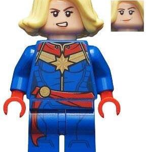 LEGO Super Heroes Captain Marvel Yellow Hair Minifigure from 76152 - Image 1