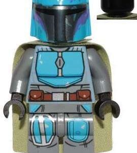 LEGO Star Wars Mandalorian Tribe Warrior Dark Azure Helmet Minifigure from 75267 - Image 1