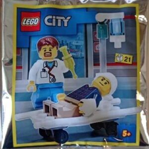 LEGO City Doctor and Patient Minifigure Foil Pack Set 952105 - Image 1