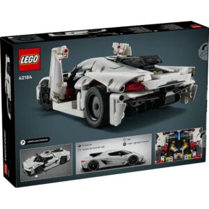 LEGO Technic Koenigsegg Jesko Absolut White Hypercar 42184 - Image 8
