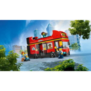 LEGO City Red Double-Decker Sightseeing Bus Toy 60407 - Image 3