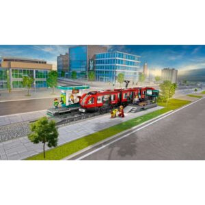 LEGO City Downtown Tram and Station Toy Set 60423 - Image 3