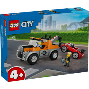 LEGO City Tow Truck and Sports Car Repair Toy Playset 60435 - Image 1