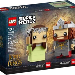 LEGO BrickHeadz Lord of the Rings Aragon and Arwen Set 40632 - Image 1