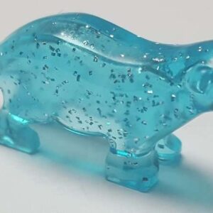 LEGO Animals Glitter Trans-Light Blue Otter Minifigure - Image 1