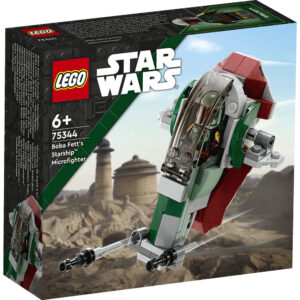 LEGO Star Wars Boba Fett's Starship Microfighter 75344 Building Toy Set (85 Pcs) - Image 1