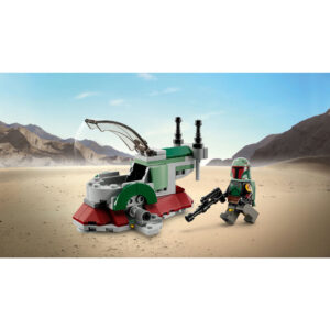 LEGO Star Wars Boba Fett's Starship Microfighter 75344 Building Toy Set (85 Pcs) - Image 4
