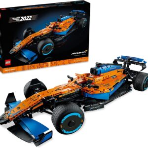 LEGO Technic McLaren Formula 1 2022 Race Car Set 42141 - Thick Blue Line Wheel Stickers - Image 1