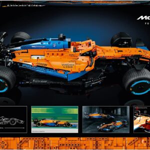 LEGO Technic McLaren Formula 1 2022 Race Car Set 42141 - Thick Blue Line Wheel Stickers - Image 4