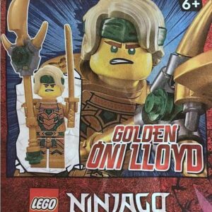 LEGO Ninjago Gold Oni Lloyd Ninja Minifigure Paper Foil Pack Set 892297 (Bagged) - Image 1