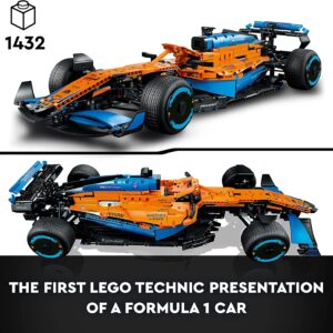 LEGO Technic McLaren Formula 1 2022 Race Car Set 42141 - Thick Blue Line Wheel Stickers - Image 2