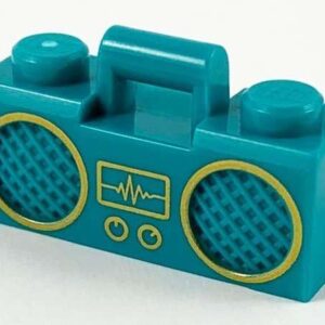 LEGO Minifigure Dark Turquoise Utensil Radio Boom Box - Image 1