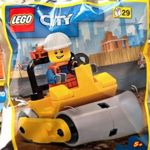 LEGO City Worker with Road Roller Foil Pack Set 952210 - Image 1
