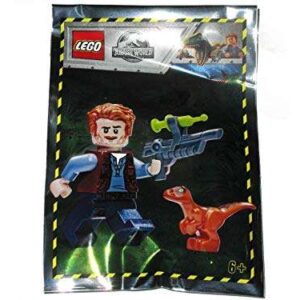 LEGO Jurassic World Owen Minifigure with Baby Raptor Foil Pack Set 121904 - Image 1