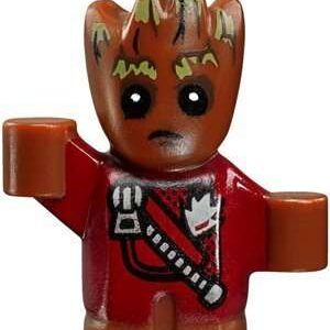 LEGO Super Heroes BABY GROOT Minifigure (Zipper Version) from 76080 - Image 1