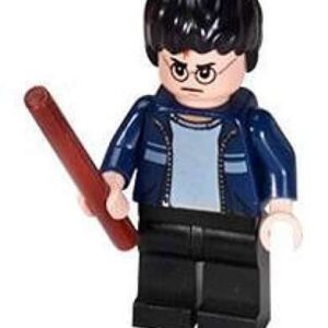 Harry Potter (Blue Jacket) with Wand - LEGO Harry Potter Minifigure - Image 1