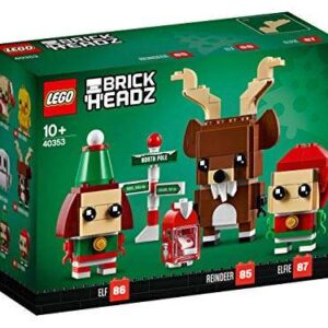 LEGO Brickheadz Reindeer, Elf and Elfie #85 Set 40353 - Image 1