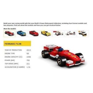 LEGO Shell V-power Collection Ferrari F138 Polybag Set 40190 - Image 5