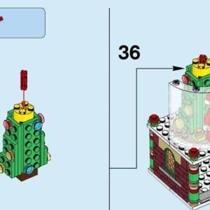 LEGO Christmas Snowglobe Set 40223 (Damaged Box) - Image 6
