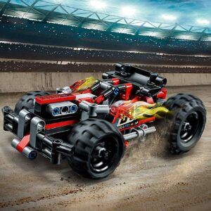 LEGO 42073 Technic BASH Racing Car Toy, Powerful pull- back motor, High Speed Action, 2 in 1 Advanced Building Set - Image 4