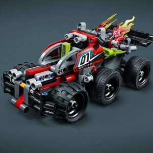 LEGO 42073 Technic BASH Racing Car Toy, Powerful pull- back motor, High Speed Action, 2 in 1 Advanced Building Set - Image 8