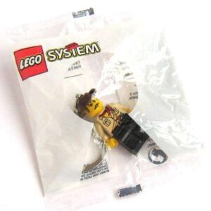 LEGO Adventurers Johnny Thunder Minifigure keyring / keychain 3961 (Bagged) - Image 1